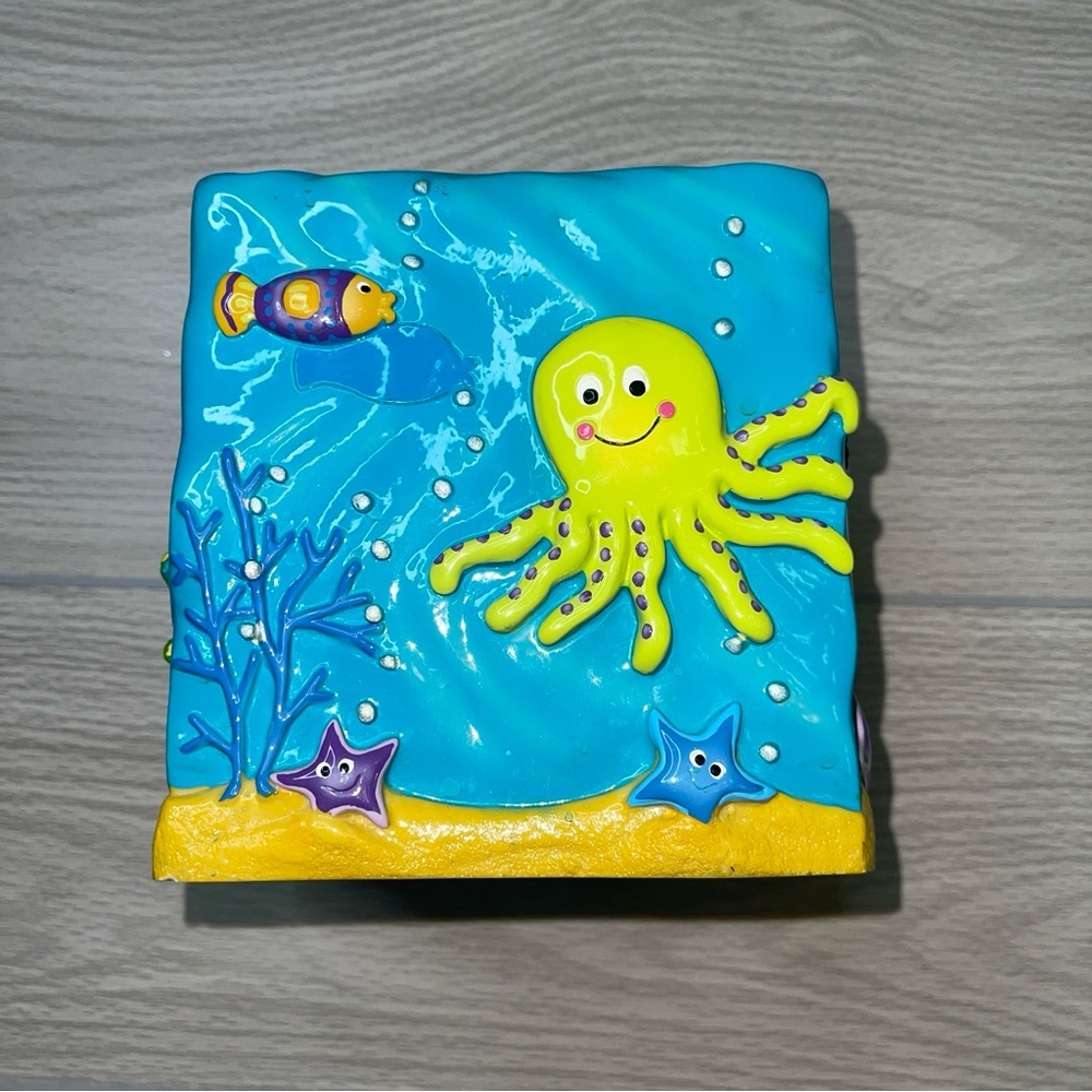 SKL Under Water Ocean Sea Creatures Blue Tissue Box Holder Kids Bathroom - Picture 6 of 10